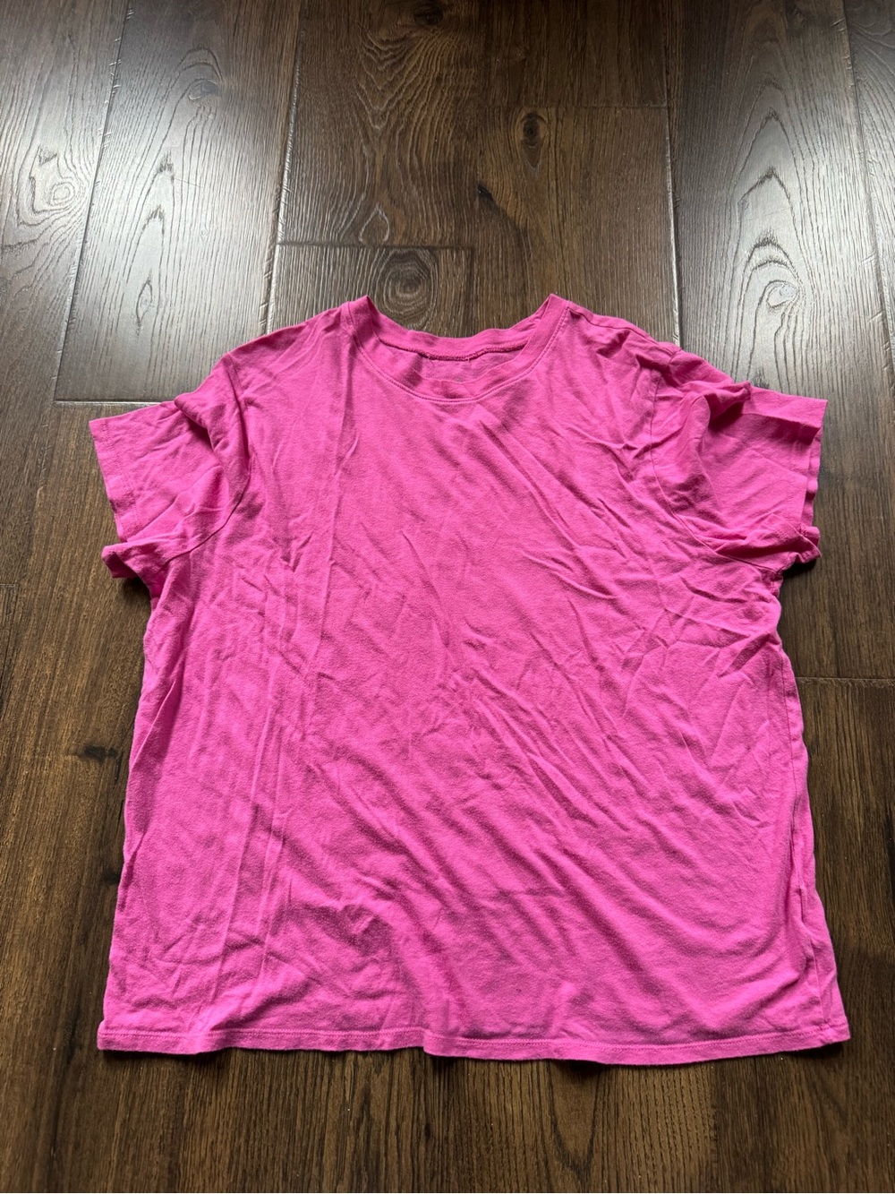 a new day Bright Pink Short-Sleeve Crewneck Tee